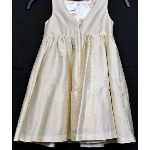 NEW 2007 Gymboree Beautiful Luxe Special Occasion Cream Ivory Silk Dress sz 4T - Picture 7 of 8